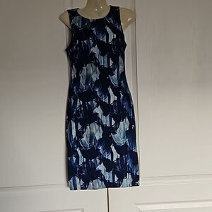 H&M Sleeveless Bodycon Mini Dress XS Navy Blue